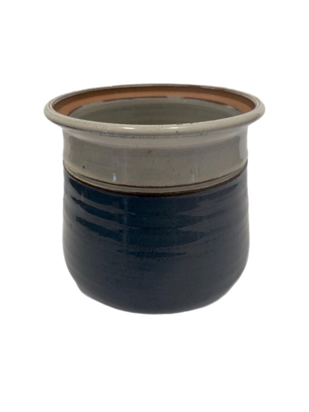 Pottery Kitchen Caddy Canister Planter Jonathan Woodward Art Studio  Glazed Sign